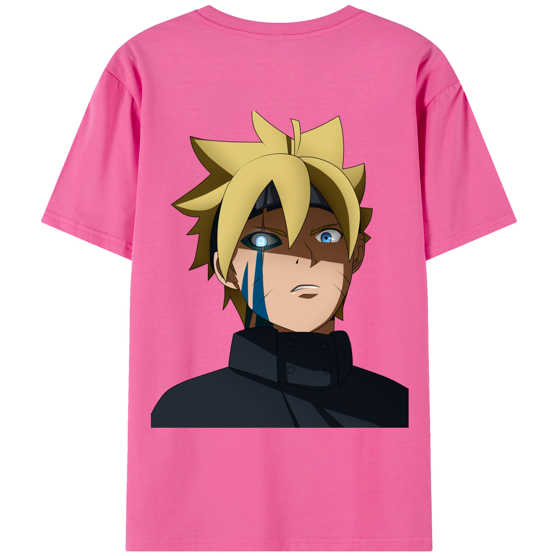 （画像用） NARUTO -ナルト- うずまき ボルト Uzumaki Boruto レディース半袖Tシャツ(バックプリント)